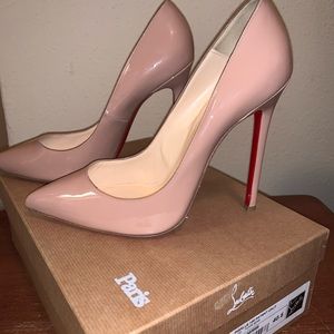 Christian Louboutin - Pigalle 120 Parent Calf Nude